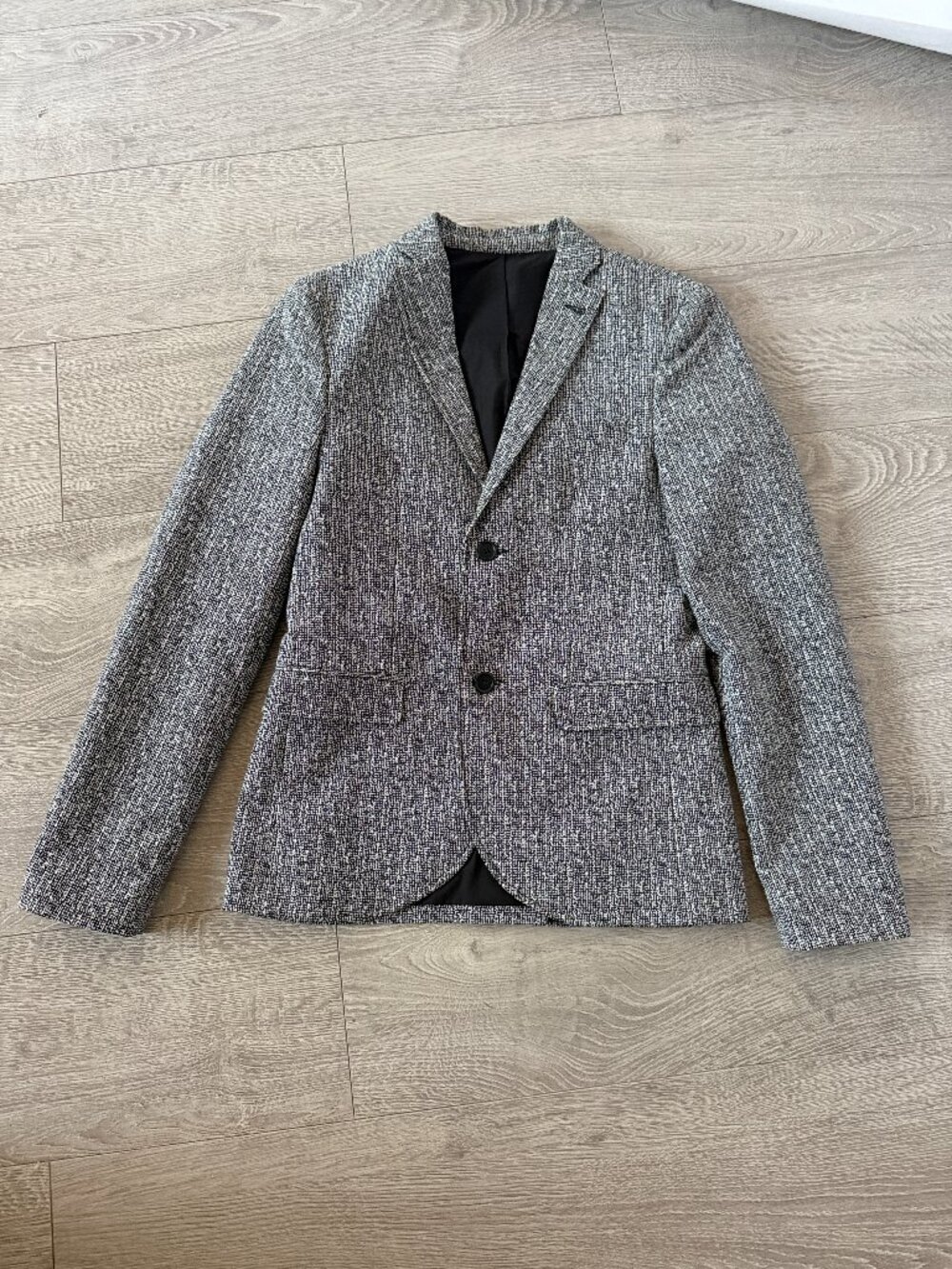 Topman Gray Black Textured Two Button Blazer Sport Coat Men’s Size 36